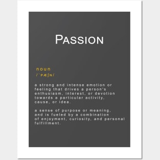 Motivational Word: Passion Posters and Art